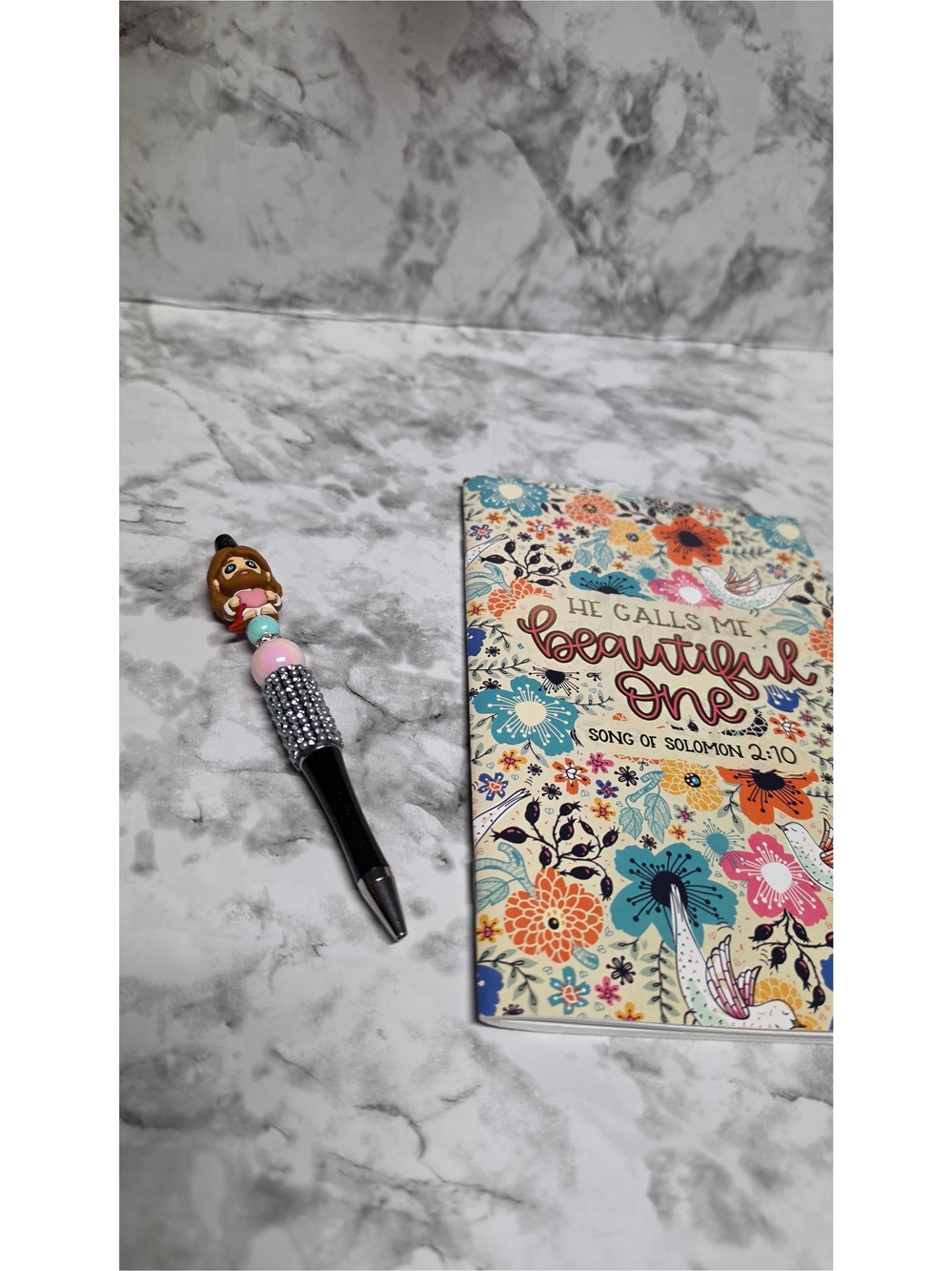 Bling Pen Qith Jesus And Heart